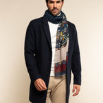 Edoardo (blue) - soft and lightweight Italian scarf from 100% wool - Leather Gloves Online - Luxury Italian Scarf - 7