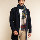 Edoardo (blue) - soft and lightweight Italian scarf from 100% wool - Leather Gloves Online - Luxury Italian Scarf - 7
