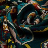 Edoardo (dark green) - soft and lightweight Italian scarf from 100% wool - Leather Gloves Online - Luxury Italian Scarf - 6