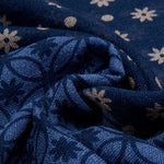 Andrea (blue) - soft and lightweight Italian scarf from 100% wool - Leather Gloves Online - 6
