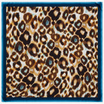 Bruna (blue)- soft and lightweight Italian foulard from pure silk - Leather Gloves Online - Luxury Silk Scarf - 2