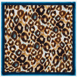 Bruna (blue)- soft and lightweight Italian foulard from pure silk - Leather Gloves Online - Luxury Silk Scarf - 2