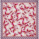 Bruna (pink)- soft and lightweight Italian foulard from pure silk - Leather Gloves Online - Luxury Silk Scarf - 2