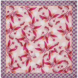 Bruna (pink)- soft and lightweight Italian foulard from pure silk - Leather Gloves Online - Luxury Silk Scarf - 2