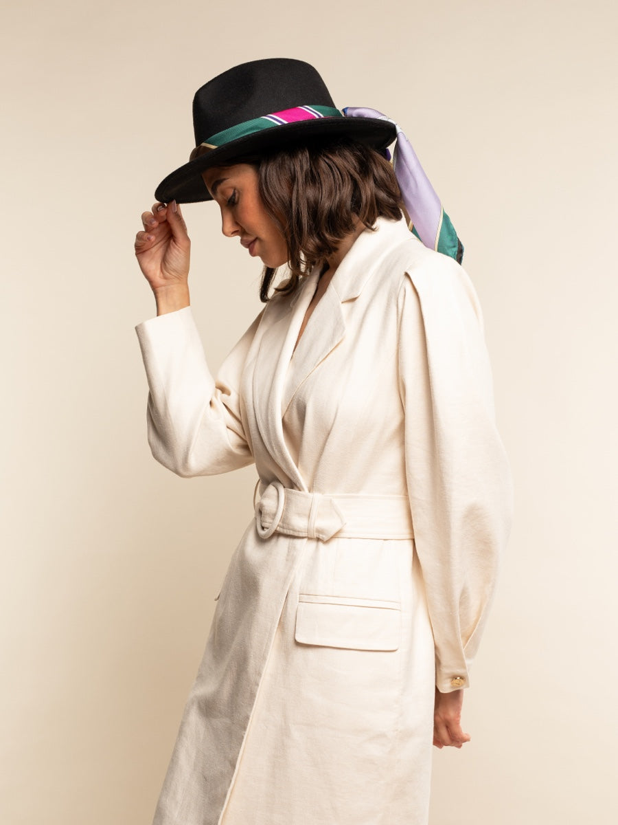 Fiorella (green) - soft and lightweight Italian foulard from pure silk
- Leather Gloves Online - Luxury Italian Scarf - 10