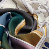 Fiorella (red/blue) - soft and lightweight Italian foulard from pure silk - Leather Gloves Online - Luxury Italian Scarf - 4