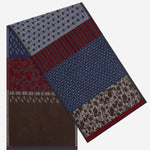 Federico (red/blue) - warm and soft Italian scarf from wool blend
- Leather Gloves Online - Luxury Italian Scarf - 1
