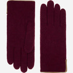 Florentina (red) - Handmade Italian knitted wool gloves with luxurious cashmere lining - Leather Gloves Online - Luxury Leather Gloves - 1