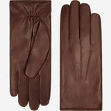 Francesca (brown) - Italian lambskin leather gloves with white rabbit fur lining  - Leather Gloves Online - Luxury Leather Gloves - 2