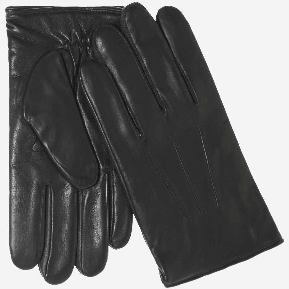 Giovanni (black) - classic Italian lambskin leather gloves with cashmere lining - Leather Gloves Online - Luxury Leather Gloves - 2