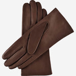 Isabella (brown) - Italian lambskin leather gloves with cashmere lining - Leather Gloves Online - Luxury Leather Gloves - 2
