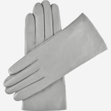 Isabella (grey) - Italian lambskin leather gloves with cashmere lining - Leather Gloves Online - Luxury Leather Gloves - 1