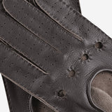 Leonardo (dark brown) - Italian driving gloves made of American deerskin leather - Leather Gloves Online - Luxury Leather Gloves - 3