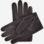 Leonardo (dark brown) - Italian driving gloves made of American deerskin leather - Leather Gloves Online - Luxury Leather Gloves - 4