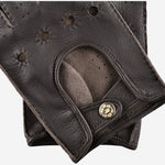 Leonardo (dark brown) - Italian driving gloves made of American deerskin leather - Leather Gloves Online - Luxury Leather Gloves - 2