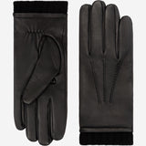 Lorenzo (black) - Italian gloves made of American deerskin leather with cashmere lining - Leather Gloves Online - Luxury Leather Gloves - 1