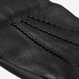 Lorenzo (black) - Italian gloves made of American deerskin leather with cashmere lining - Leather Gloves Online - Luxury Leather Gloves - 4