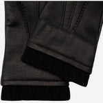 Lorenzo (black) - Italian gloves made of American deerskin leather with cashmere lining - Leather Gloves Online - Luxury Leather Gloves - 3