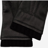 Lorenzo (black) - Italian gloves made of American deerskin leather with cashmere lining - Leather Gloves Online - Luxury Leather Gloves - 3