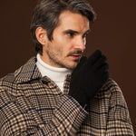Luciano (black) - Handmade Italian knitted wool gloves with luxurious cashmere lining - Leather Gloves Online - Luxury Wool Gloves - 5
