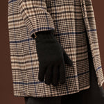 Luciano (black) - Handmade Italian knitted wool gloves with luxurious cashmere lining - Leather Gloves Online - Luxury Wool Gloves -  6