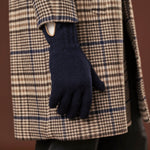 Luciano (dark blue) - Handmade Italian knitted wool gloves with luxurious cashmere lining - Leather Gloves Online - Luxury Wool Gloves - 8