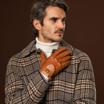 Marcello (brown) – Luxurious Italian peccary driving gloves - Leather Gloves Online - Luxury Leather Gloves - 6