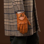 Marcello (brown) – Luxurious Italian peccary driving gloves - Leather Gloves Online - Luxury Leather Gloves - 7