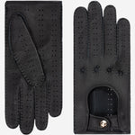 Maria (black) - Italian driving gloves made of American deerskin leather - Leather Gloves Online - Luxury Leather Gloves - 1