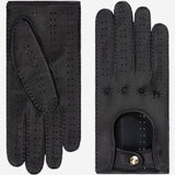 Maria (black) - Italian driving gloves made of American deerskin leather - Leather Gloves Online - Luxury Leather Gloves - 1