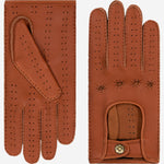Maria (brown) - Italian driving gloves made of American deerskin leather - Leather Gloves Online - Luxury Leather Gloves - 1