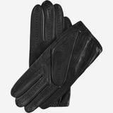 Mario (black) - Italian lambskin leather driving gloves & touchscreen feature - Leather Gloves Online - Luxury Leather Gloves - 2