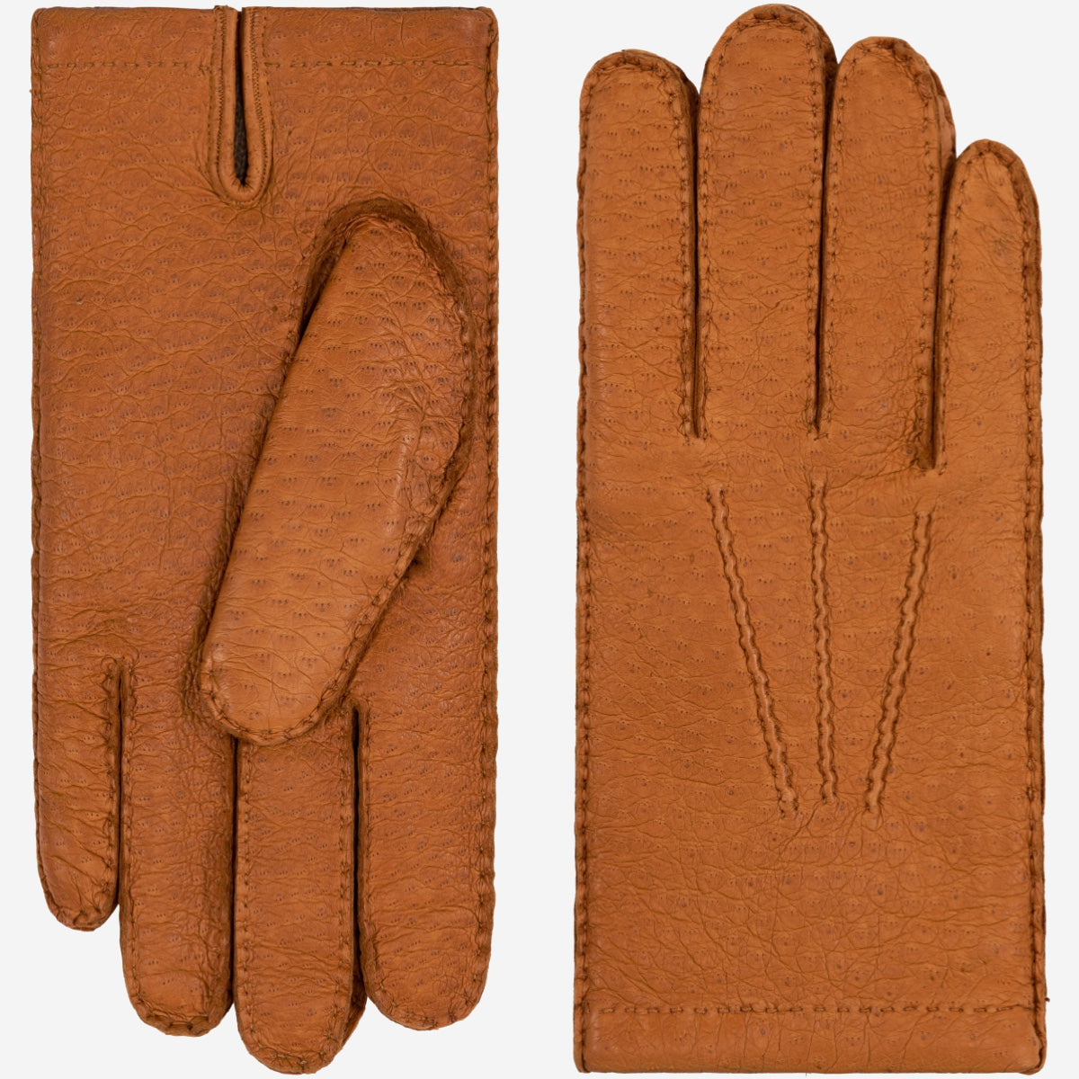 Antonio (brown) – Luxurious Italian peccary leather gloves with cashmere lining - Leather Gloves Online - Luxury Leather Gloves - 1