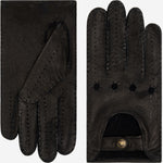 Marcello (black) – Luxurious Italian peccary driving gloves - Leather Gloves Online - Luxury Leather Gloves - 1