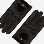 Marcello (black) – Luxurious Italian peccary driving gloves - Leather Gloves Online - Luxury Leather Gloves - 3