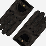 Marcello (black) – Luxurious Italian peccary driving gloves - Leather Gloves Online - Luxury Leather Gloves - 3