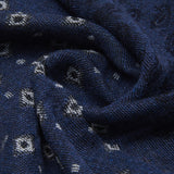 Federico (grey/blue) - warm and soft Italian scarf from wool blend  - Leather Gloves Online - Luxury Italian Scarf - 4