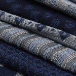 Federico (grey/blue) - warm and soft Italian scarf from wool blend  - Leather Gloves Online - Luxury Italian Scarf - 5