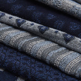 Federico (grey/blue) - warm and soft Italian scarf from wool blend  - Leather Gloves Online - Luxury Italian Scarf - 5