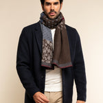 Federico (red/blue) - warm and soft Italian scarf from wool blend
- Leather Gloves Online - Luxury Italian Scarf - 13