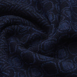 Bruno (blue) - warm and soft Italian scarf from wool blend - Leather Gloves Online - Luxury Silk Scarf - 4
