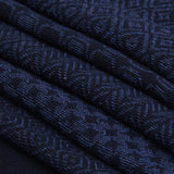 Bruno (blue) - warm and soft Italian scarf from wool blend - Leather Gloves Online - Luxury Silk Scarf - 5