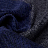 Romeo (blue/grey) - warm and soft scarf from 100% wool - Leather Gloves Online - Luxury Italian Scarf - 3