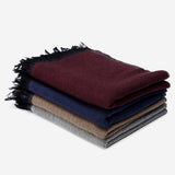 Romeo (blue/grey) - warm and soft scarf from 100% wool - Leather Gloves Online - Luxury Italian Scarf - 5