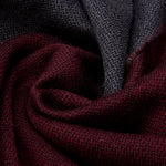 Romeo (red/grey) - warm and soft scarf from 100% wool - Leather Gloves Online - Luxury Italian Scarf - 3