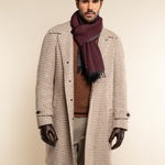 Romeo (red/grey) - warm and soft scarf from 100% wool - Leather Gloves Online - Luxury Italian Scarf - 9
