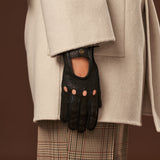 Raffaella (black) – Luxurious Italian peccary driving gloves  - Leather Gloves Online - Luxury Leather Gloves - 4