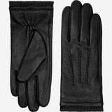 Raya (black) – Deerskin leather gloves with warm wool lining