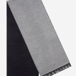 Romeo (blue/grey) - warm and soft scarf from 100% wool - Leather Gloves Online - Luxury Italian Scarf - 1