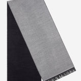 Romeo (blue/grey) - warm and soft scarf from 100% wool - Leather Gloves Online - Luxury Italian Scarf - 1